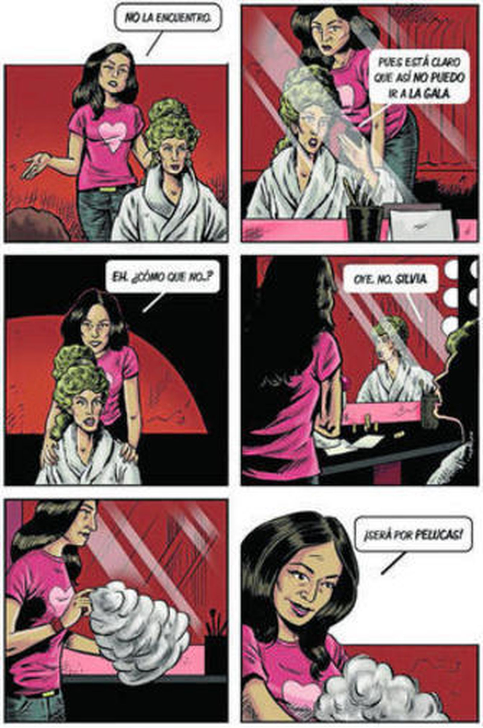 'Pelucas', del cine a la viñeta