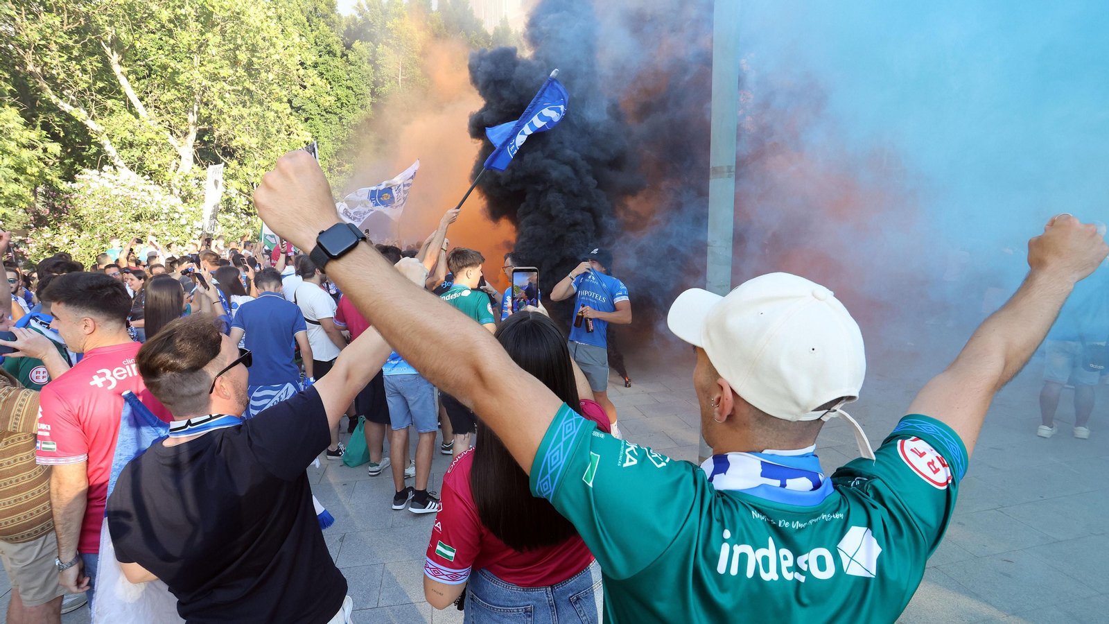 El Xerez DFC celebra su ascenso en la Plaza del Caballo