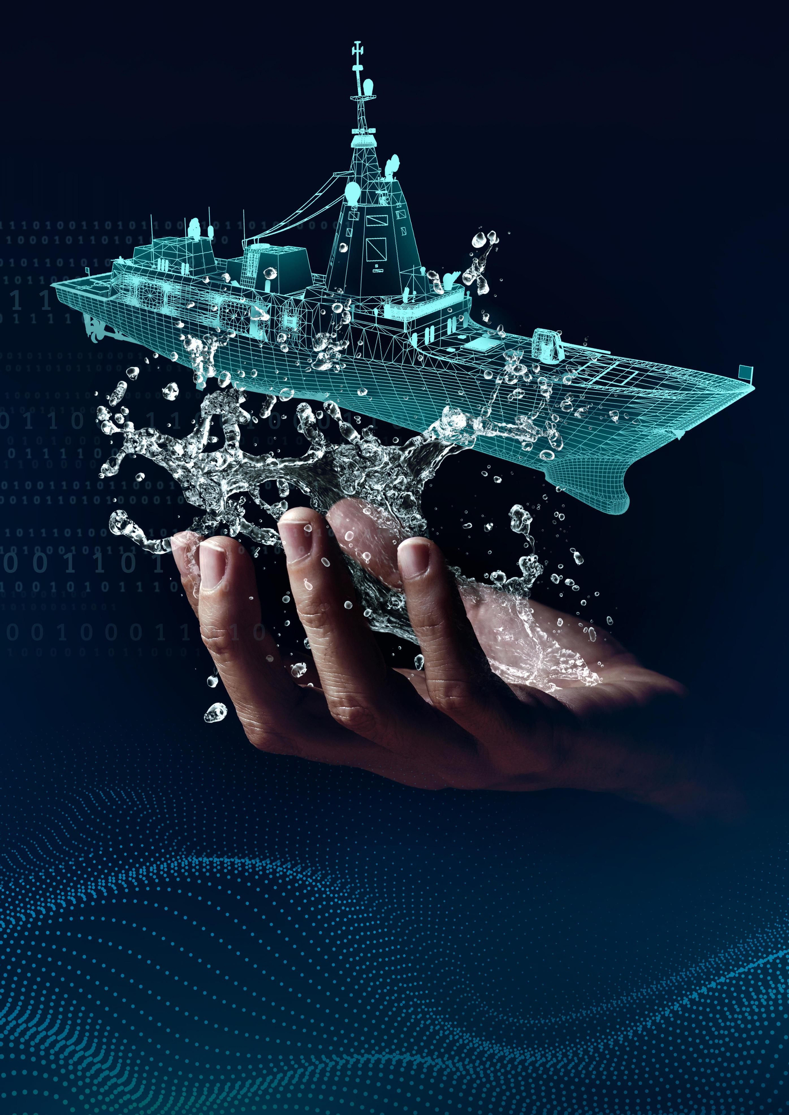 detalle de la fragata F110.