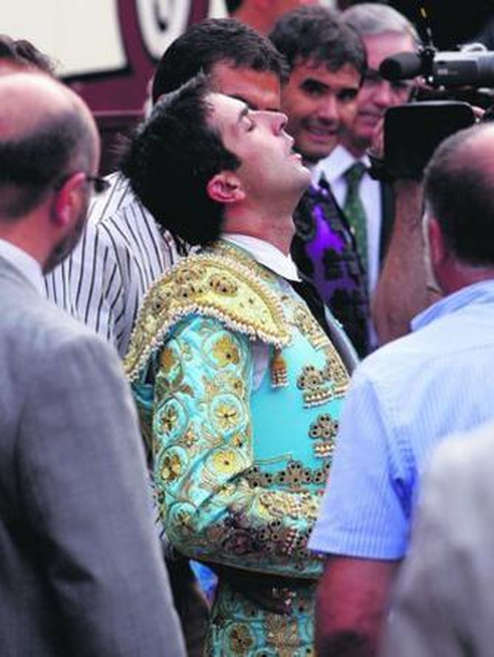 Castaño, tras ser cogido.