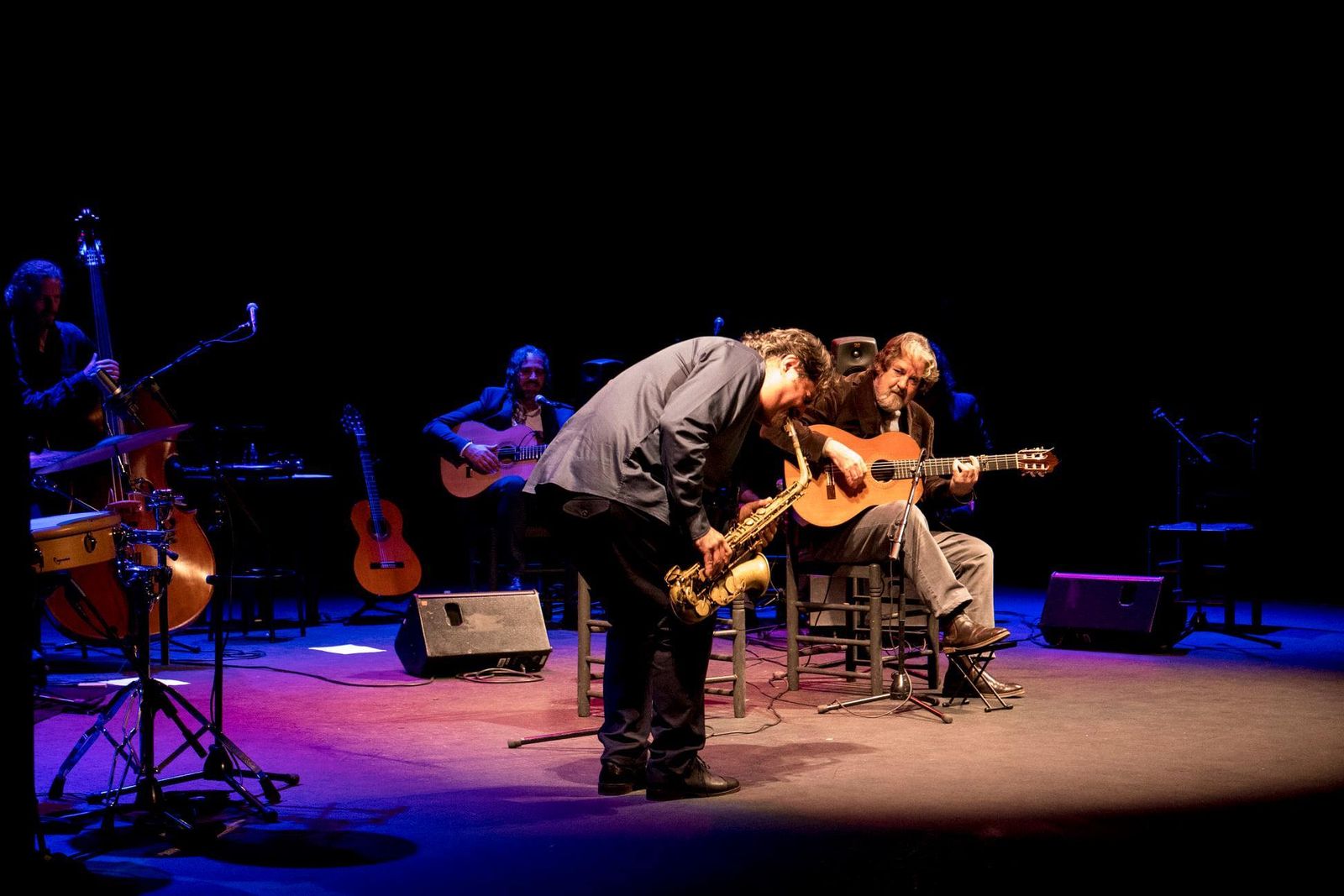 Gautama del Campo, durante una actuación.