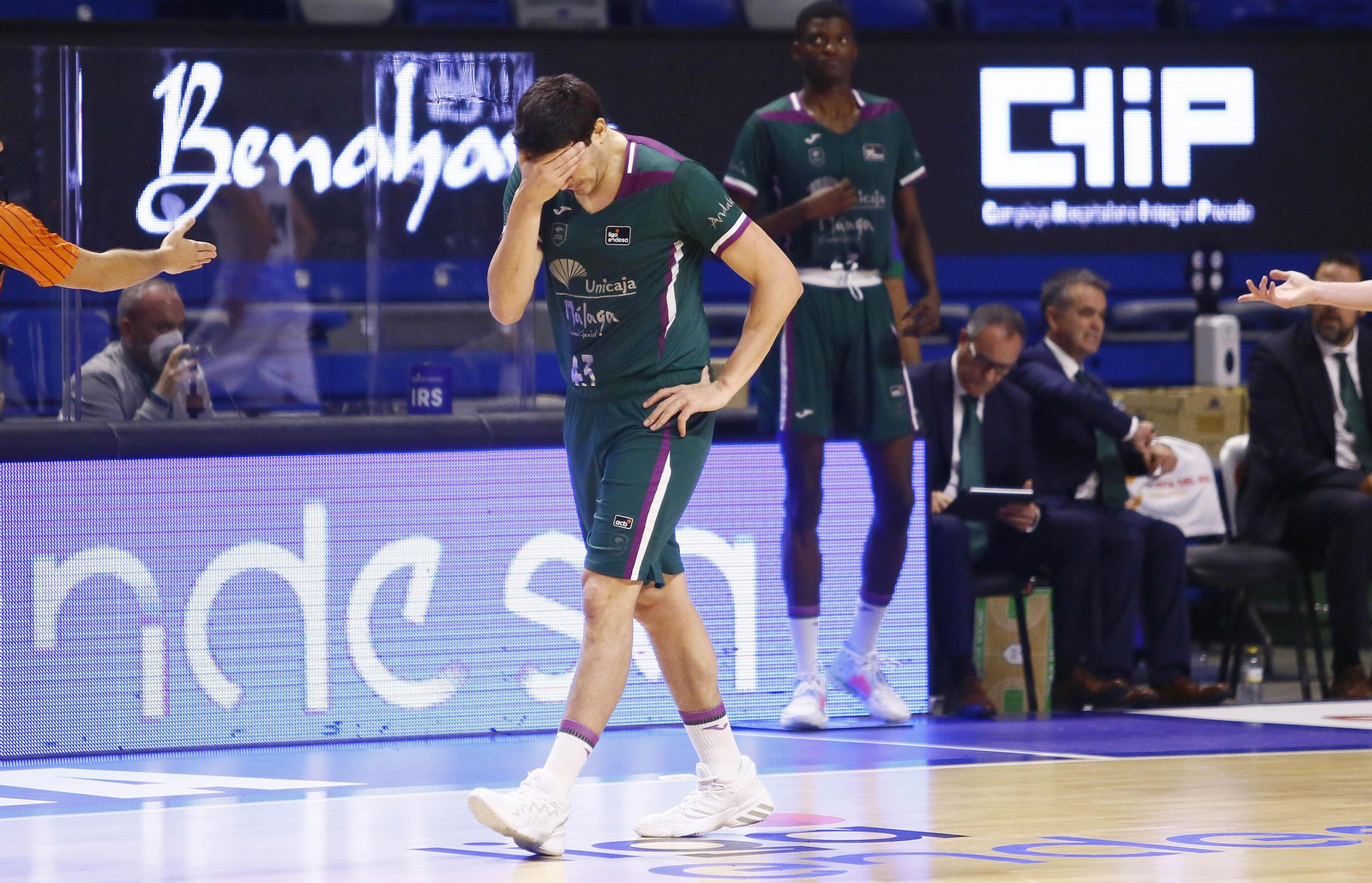 Carlos Suárez se lamenta en un partido de esta temporada.