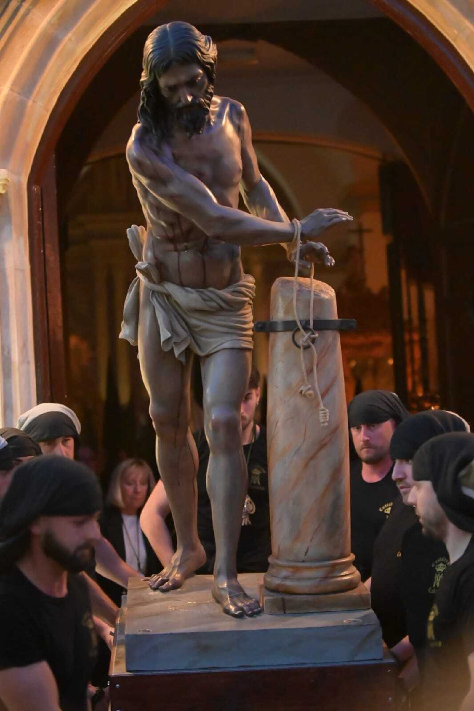 La talla del Santísimo Cristo de la Columna.