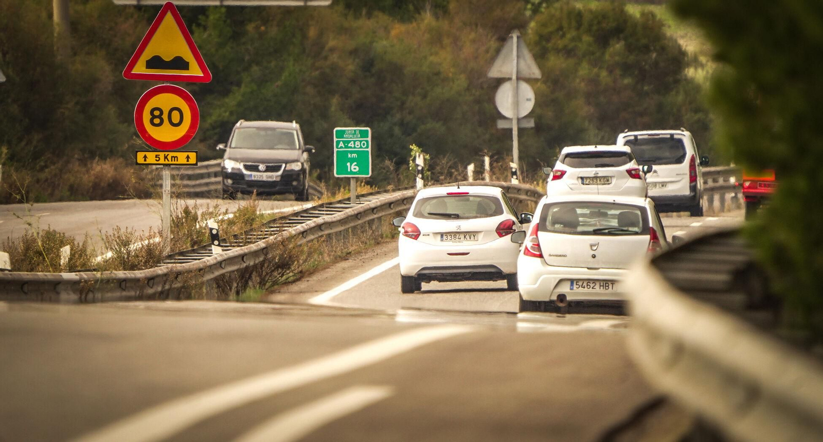 Las imágenes del estado de las carreteras de la provincia de Cádiz