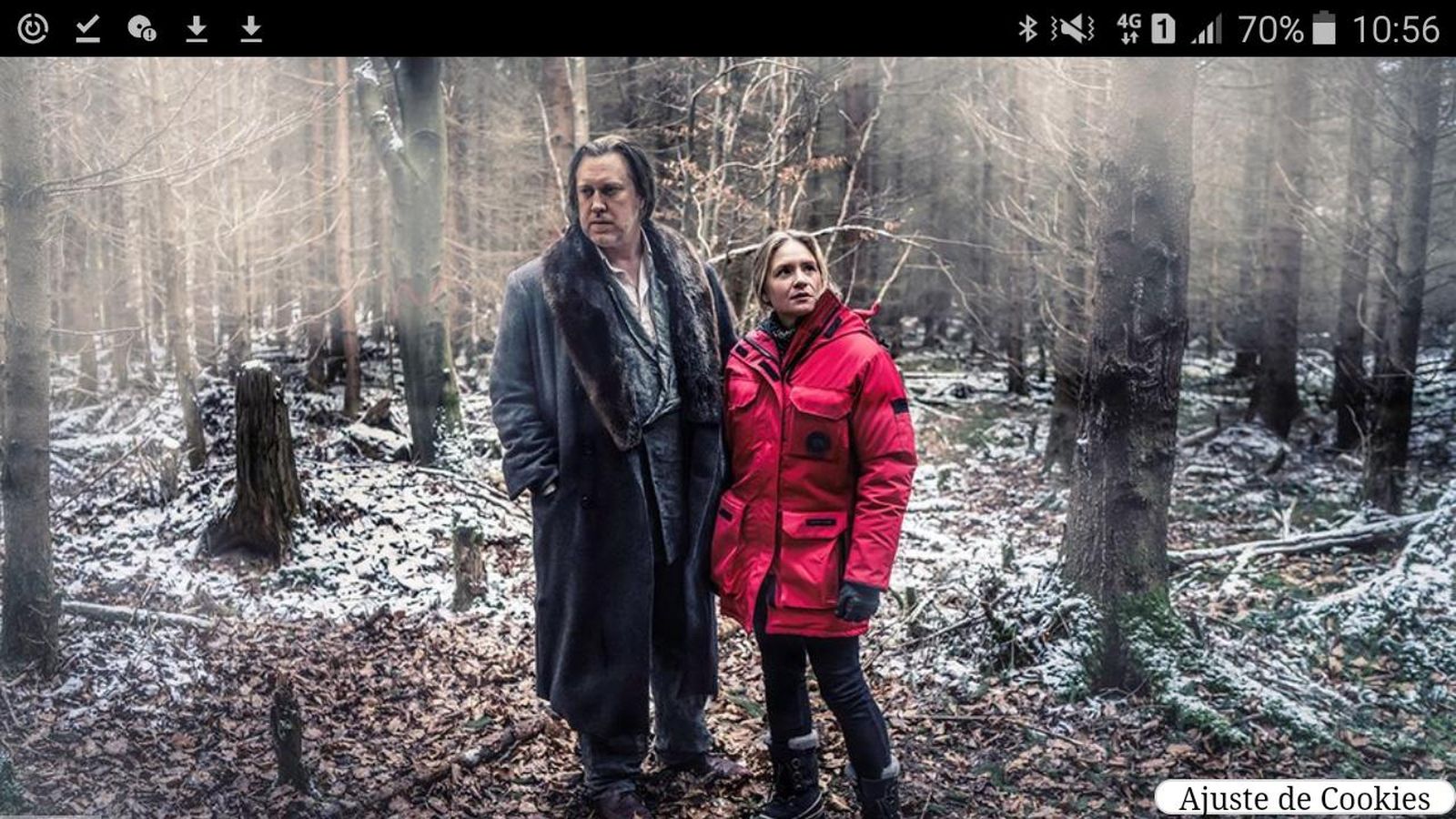 La pareja protagonista de 'Pagan Peak'