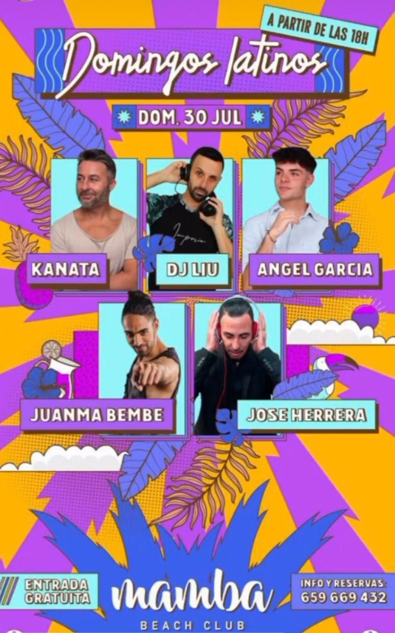 Domingos Latinos, en Mamba Beach Club - Rota