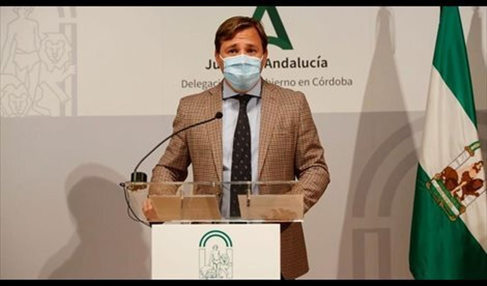 Antonio Repullo en una comparecencia ante los medios.
