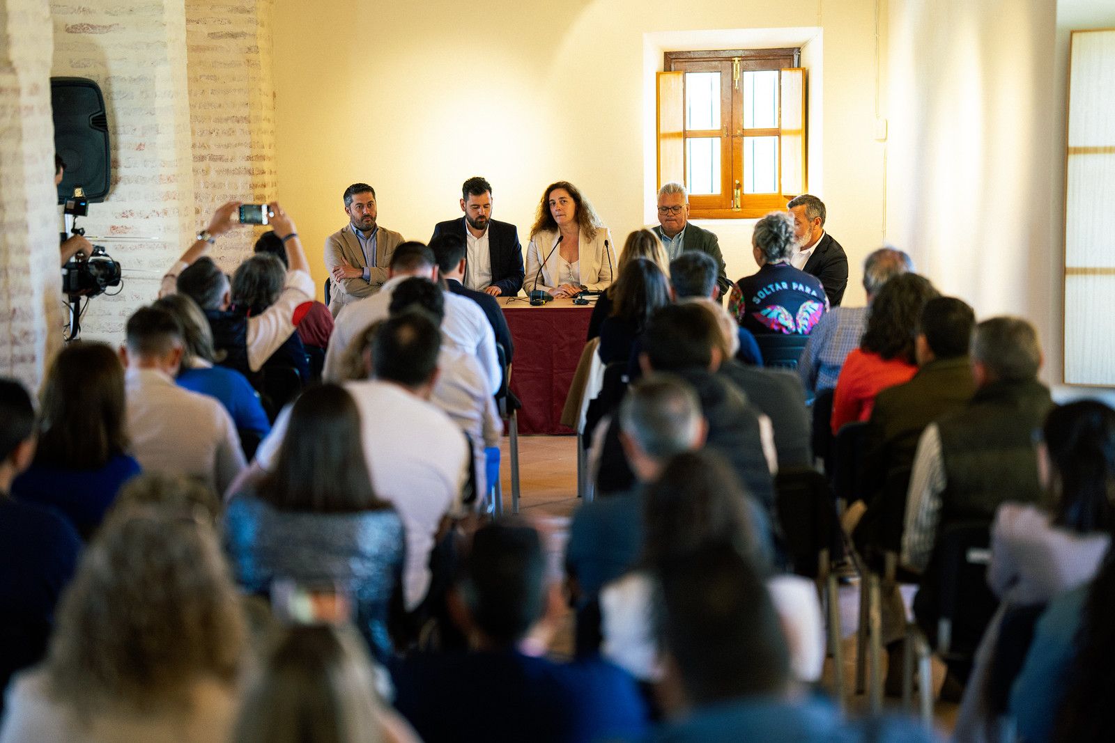 Un momento de la reunión.