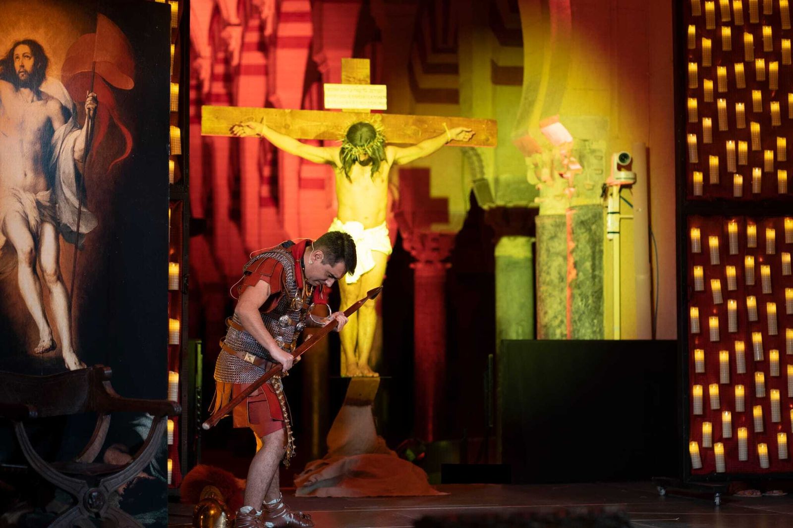 Momento del espectáculo cofrade 'El Hijo del Hombre'.