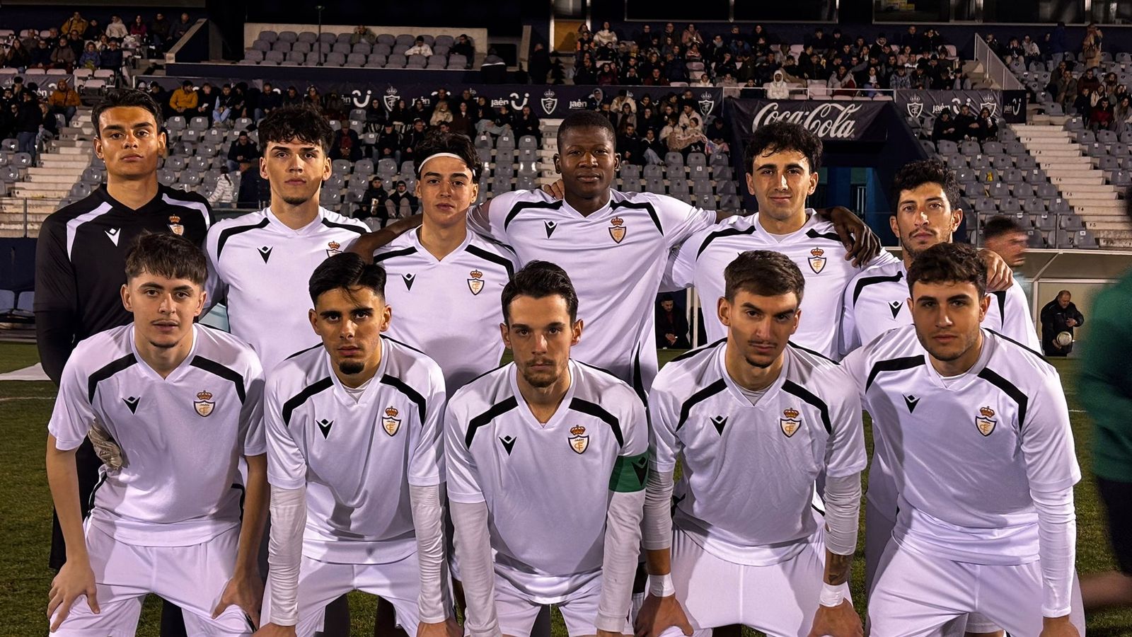 Alineación del Real Jaén 'B', en el duelo ante el Villargordo CF.