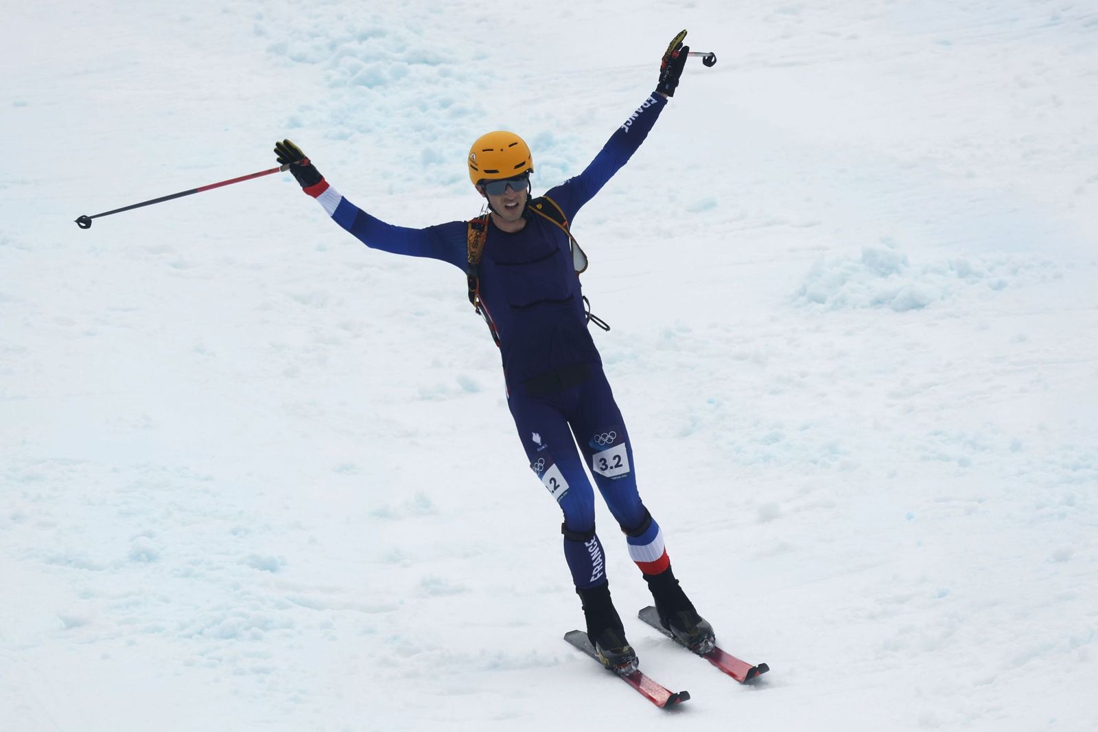 Las mejores fotos de la carrera de Ana Alonso y Oriol Cardona, bronce en el relevo mixto en los Juegos Olímpicos de Invierno