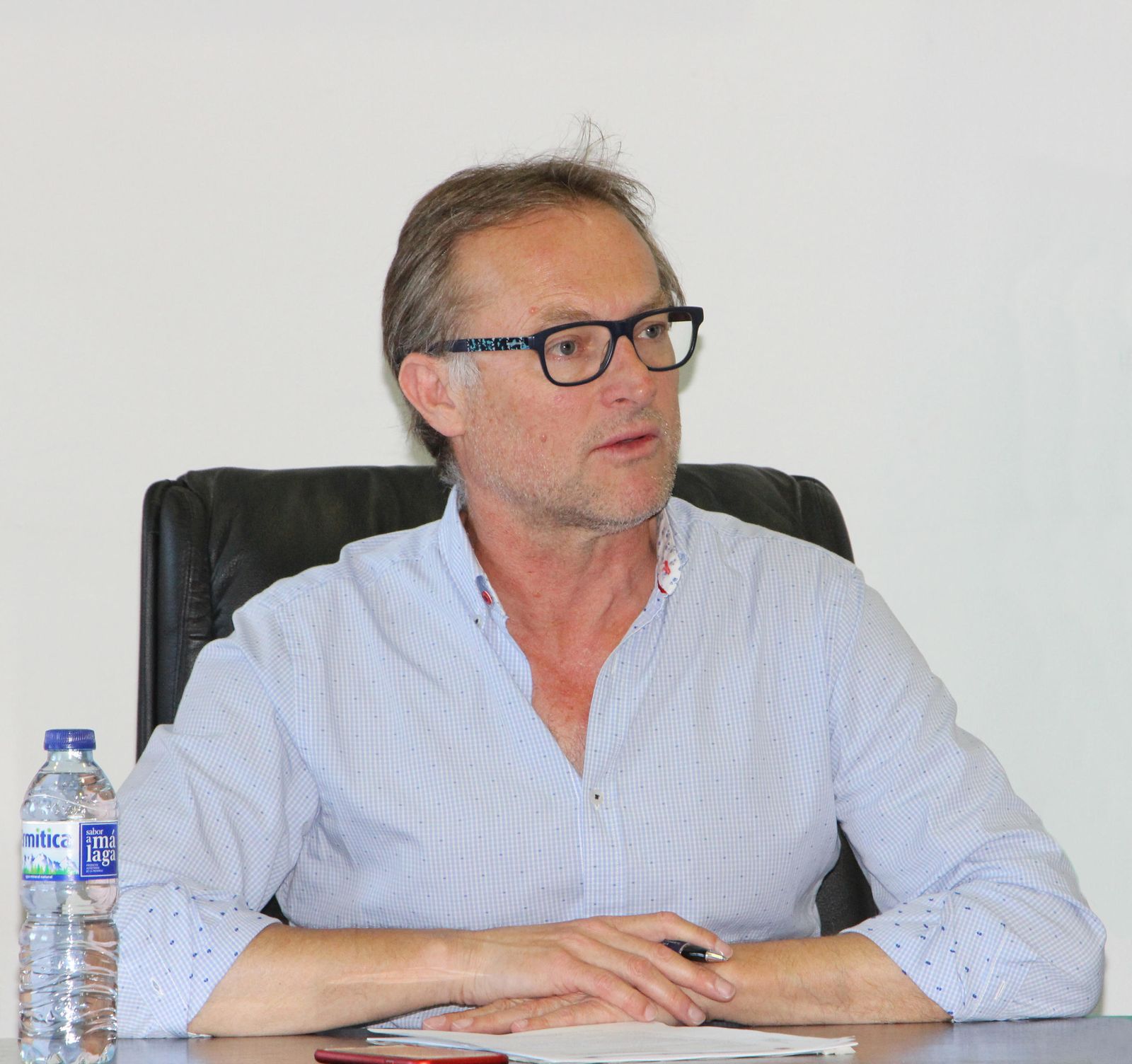 El alcalde de Álora, José Sánchez, durante un acto reciente.