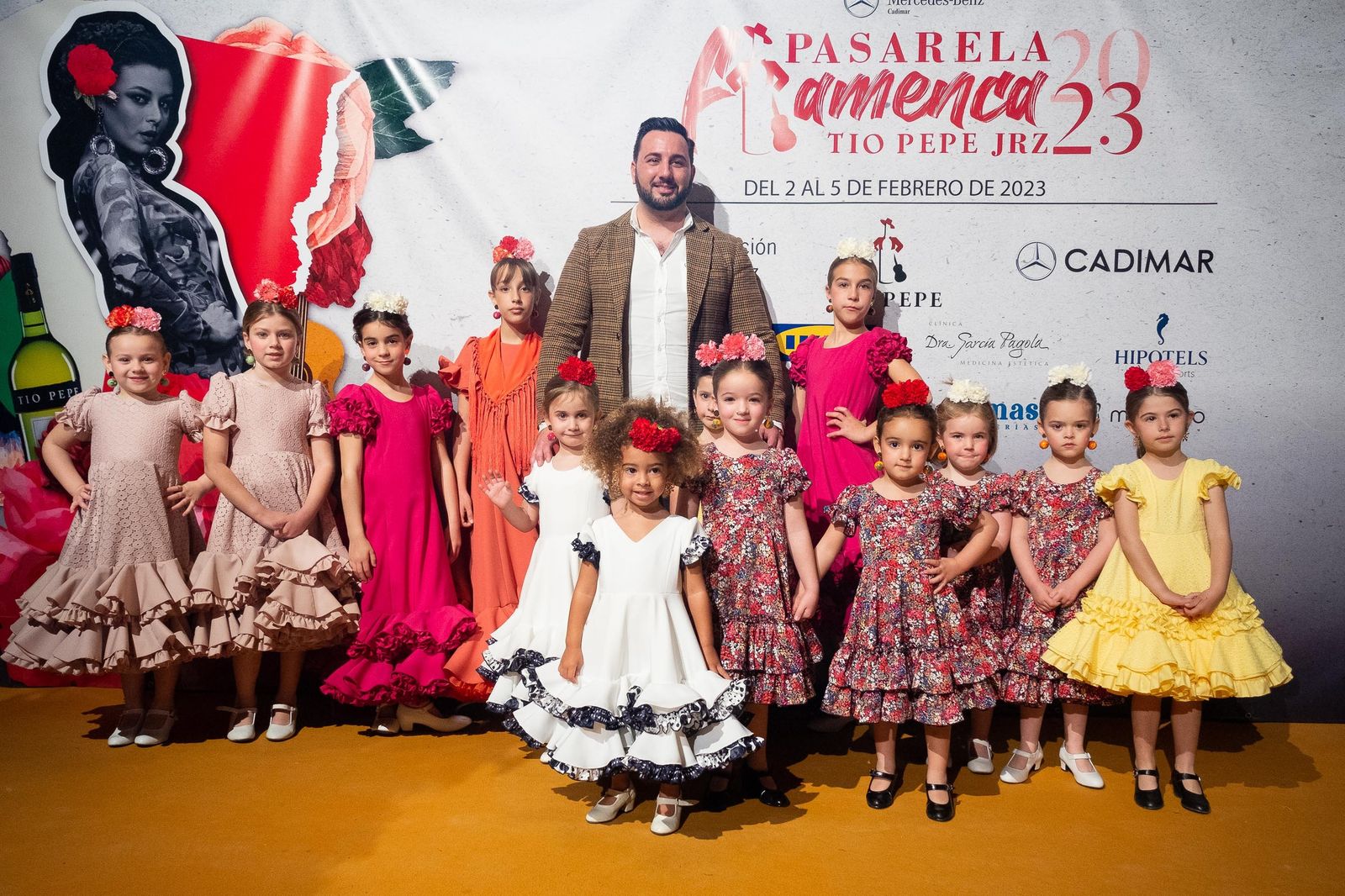 Desfile infantil de Ernesto Sillero en la Pasarela Flamenca Jerez Tío Pepe 2023