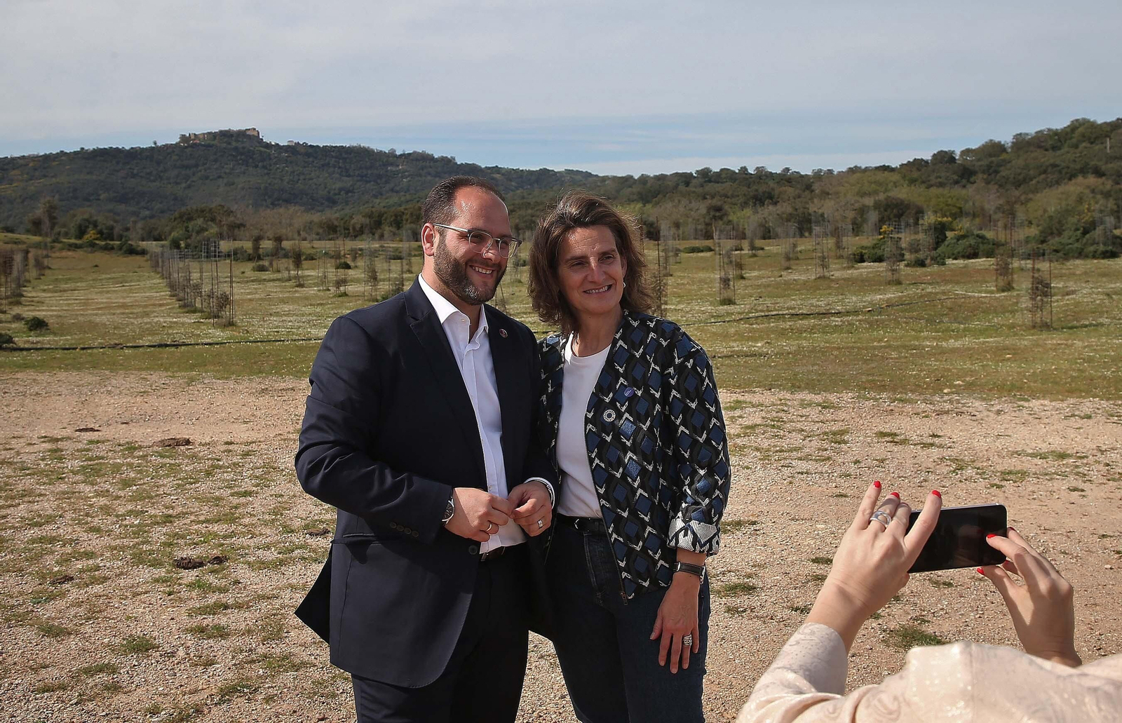 Visita de Teresa Ribera a la finca La Almoraima
