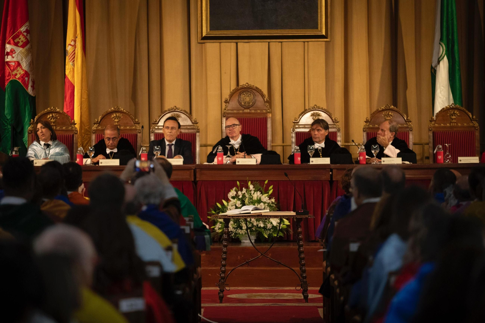 Marga Sánchez Romero, Miguel Ángel Castro, José Carlos Gómez Villamandos, Pedro Mercado, Francisco Oliva y Nicolás Ruiz.