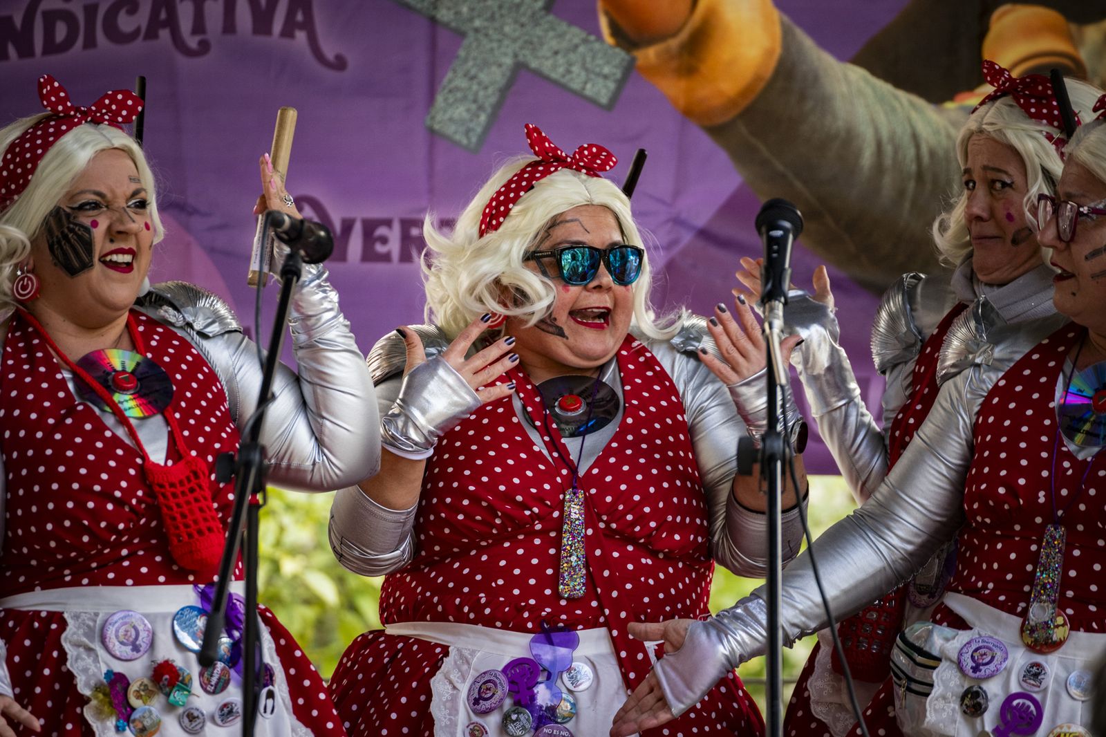 8M en Jerez: Carnaval Feminista en la Plaza del Banco