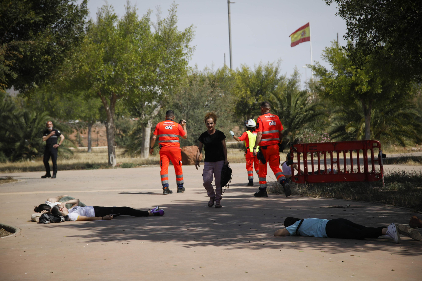 Las mejores imágenes del simulacro emergencias 061