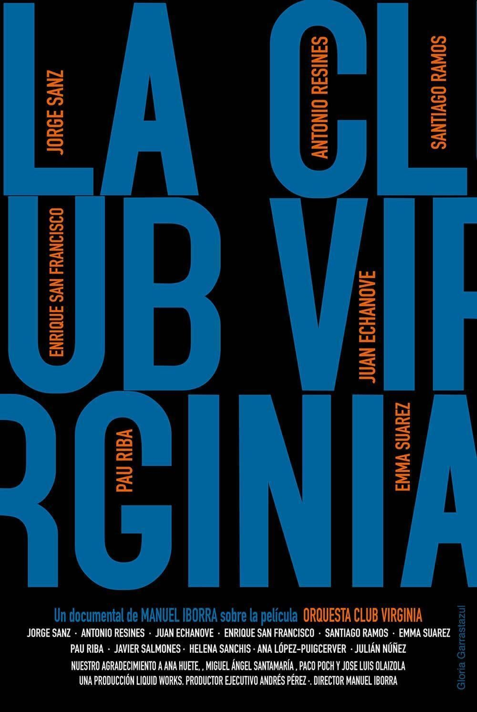 Cartel del documental 'La Club Virginia' de Manuel Iborra.