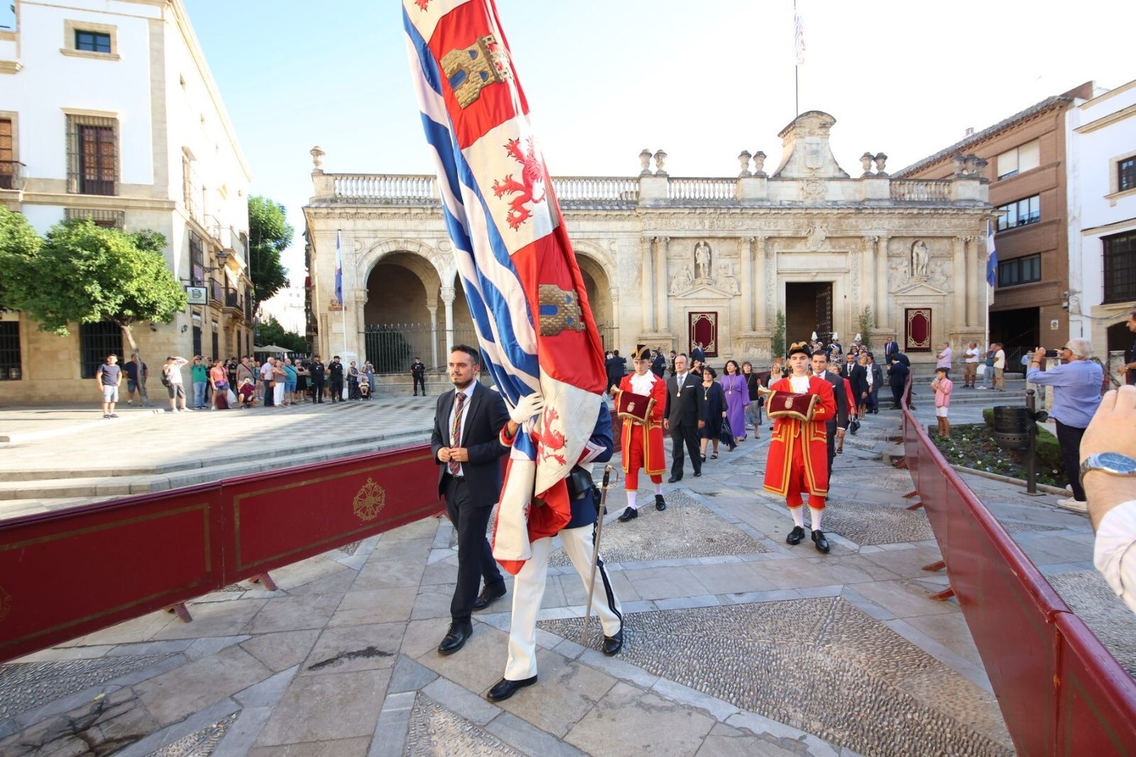 Traslado del Pendón en el día del patrón San Dionisio en Jerez