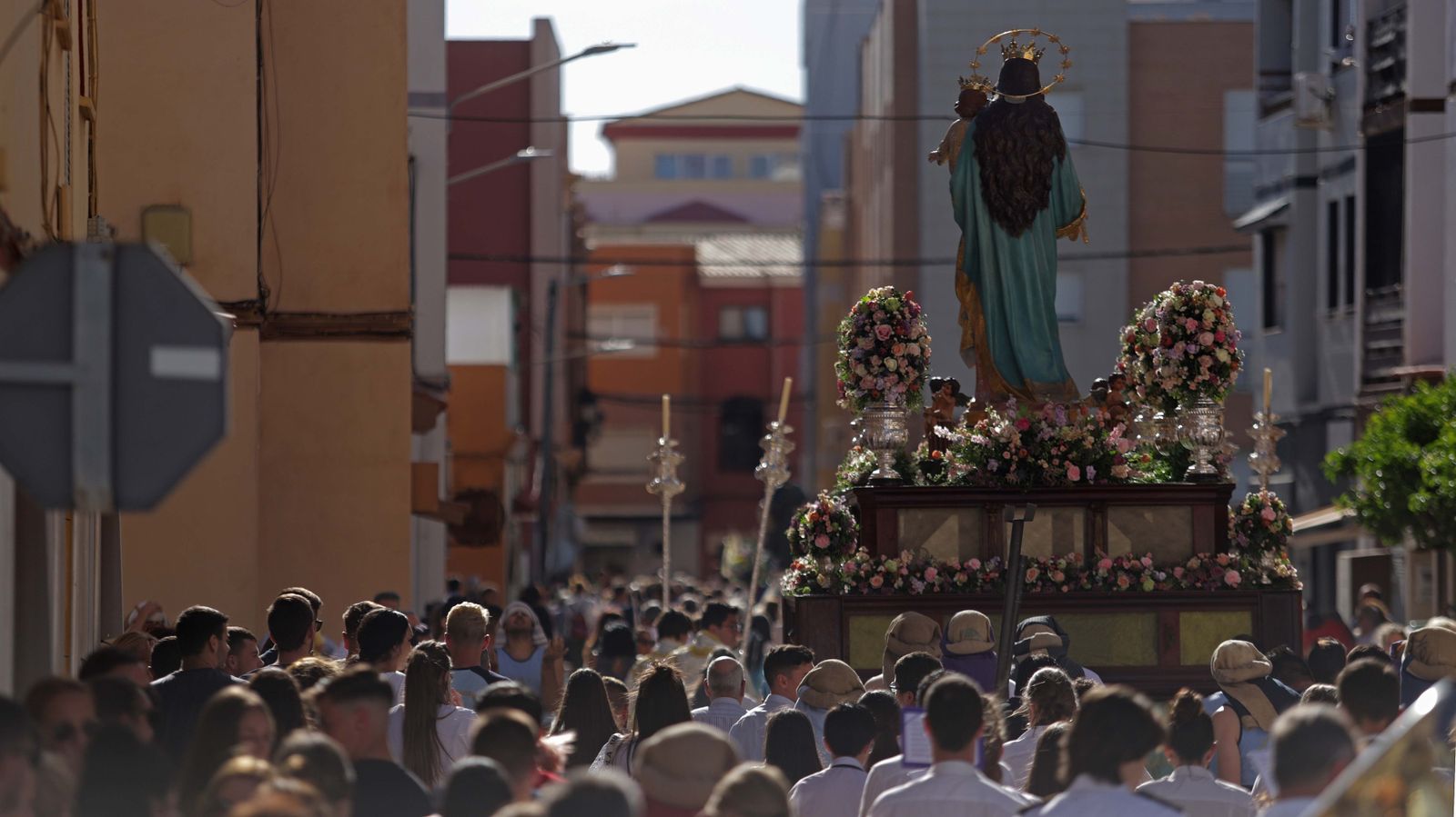 Fotos de la procesión de María Auxiliadora en La Línea