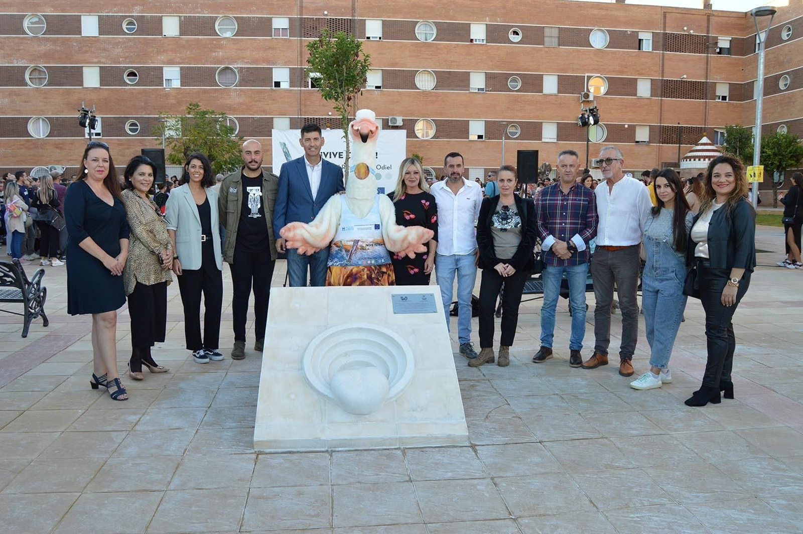 Acto de inauguración de la plaza de la barriada Juan Carlos I de San Juan del Puerto.