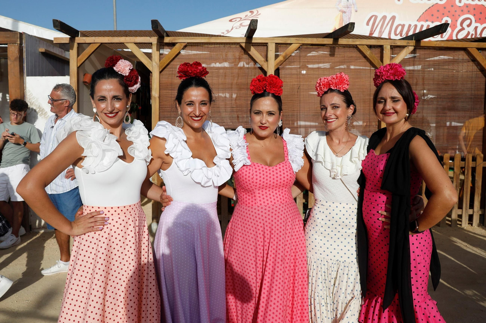 Mujeres en la Feria de Tarifa.