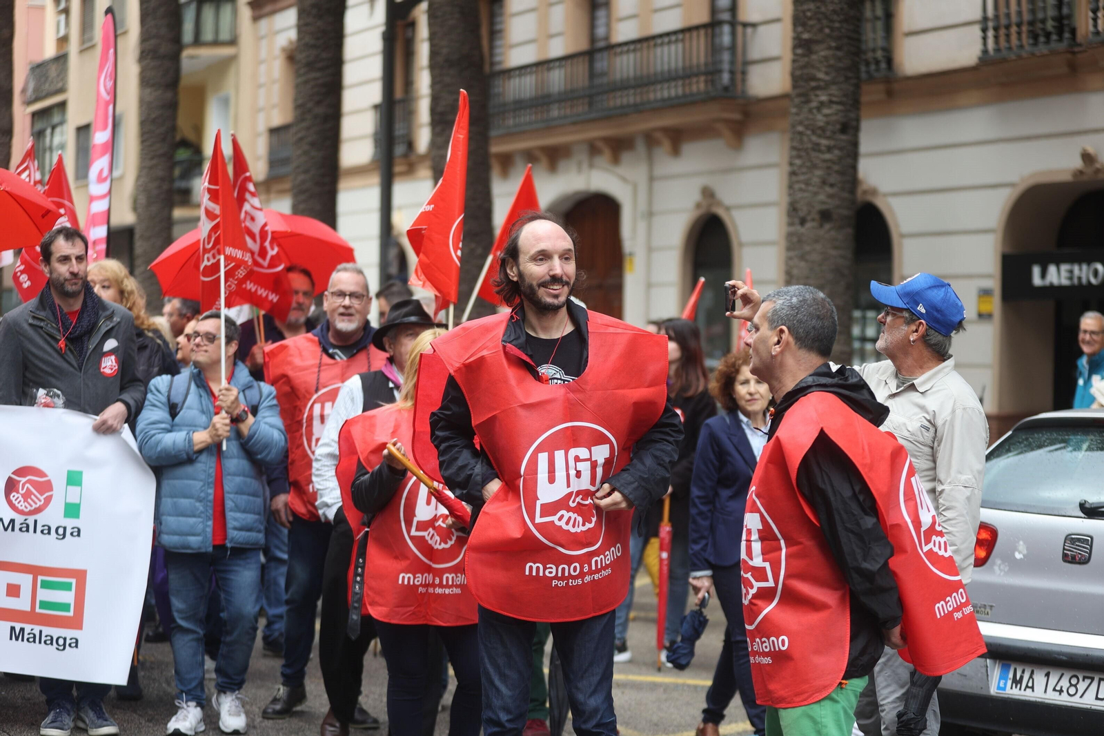 La manifestación del 1 de mayo en Málaga, en fotos