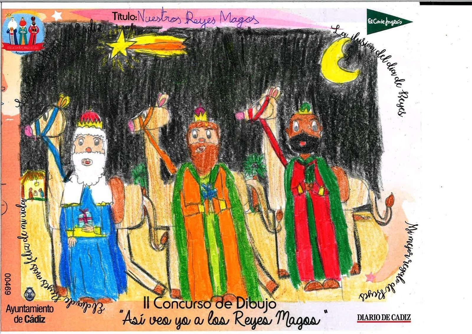 Las felicitaciones finalistas del II Concurso de Dibujo 'Así veo yo a los Reyes Magos'