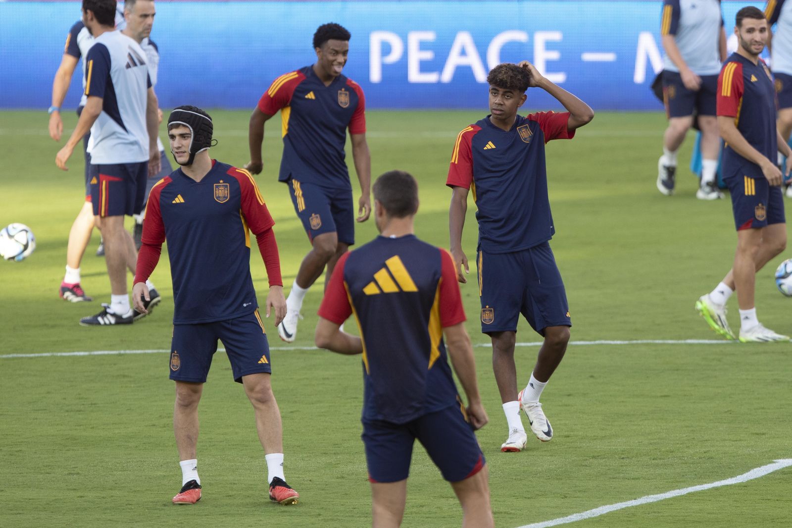 Las mejores imágenes del entrenamiento de la Selección española