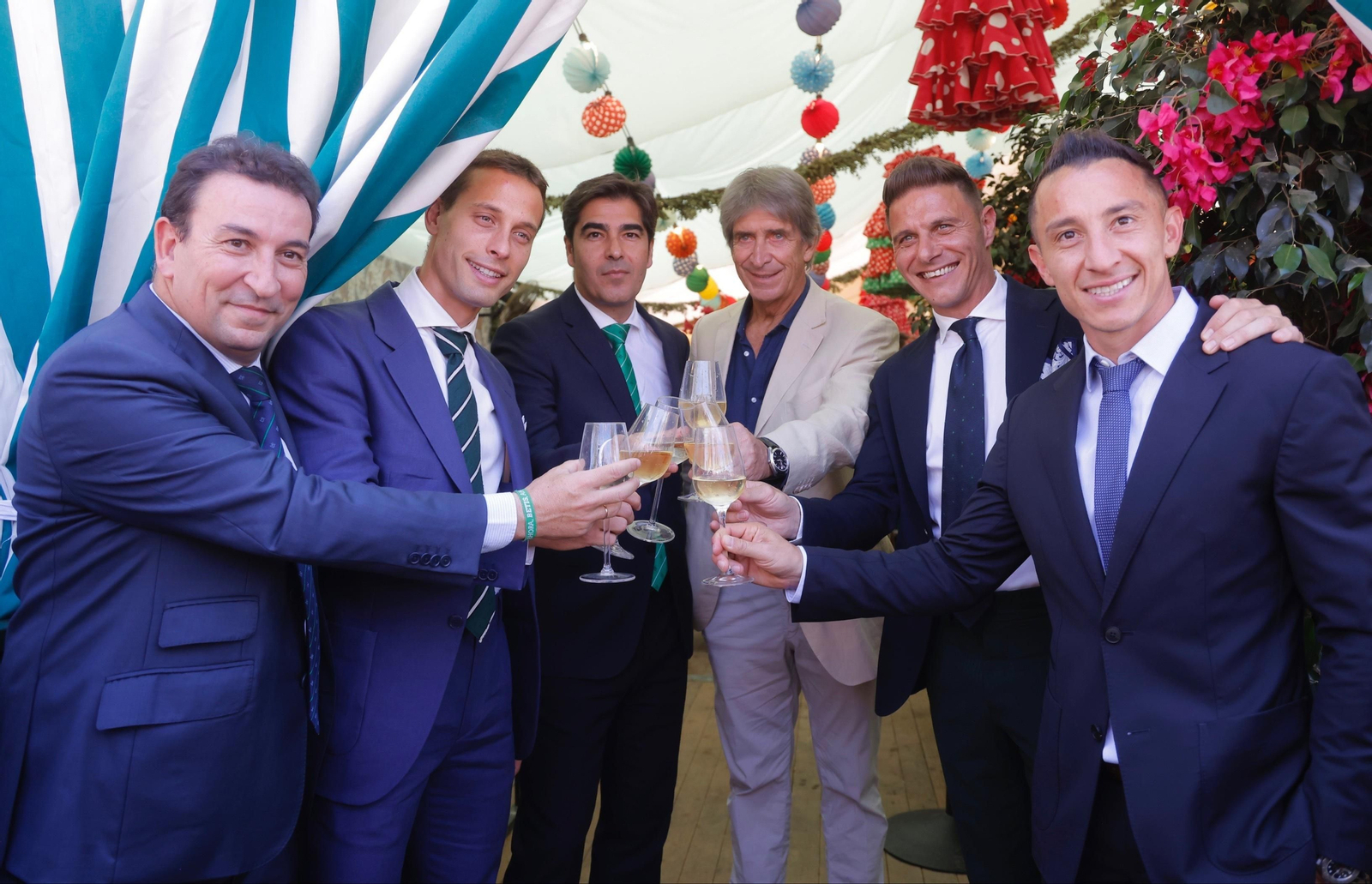 José Miguel López Catalán, en el almuerzo del Betis en la Feria.