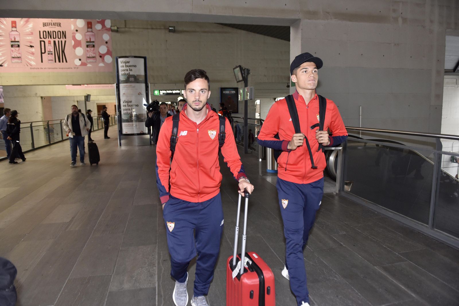 Las imágenes de la llegada del Sevilla