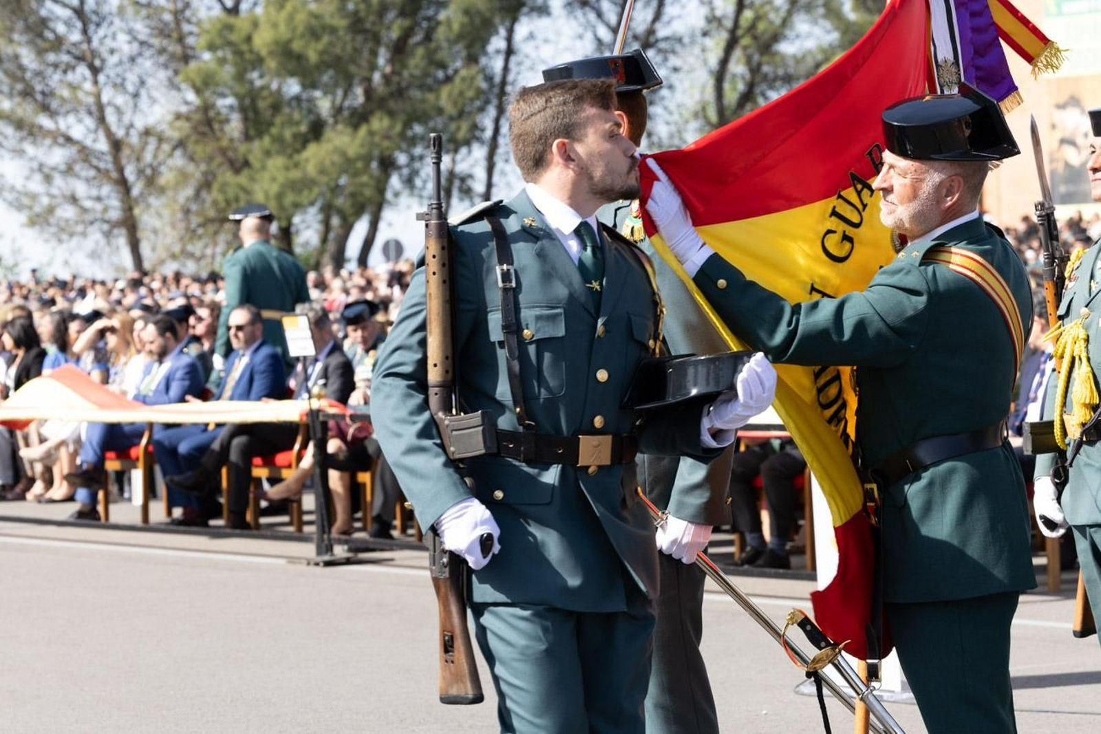 Acto de jura de bandera de la 130ª promoción de guardias civiles de la Academia de Baeza