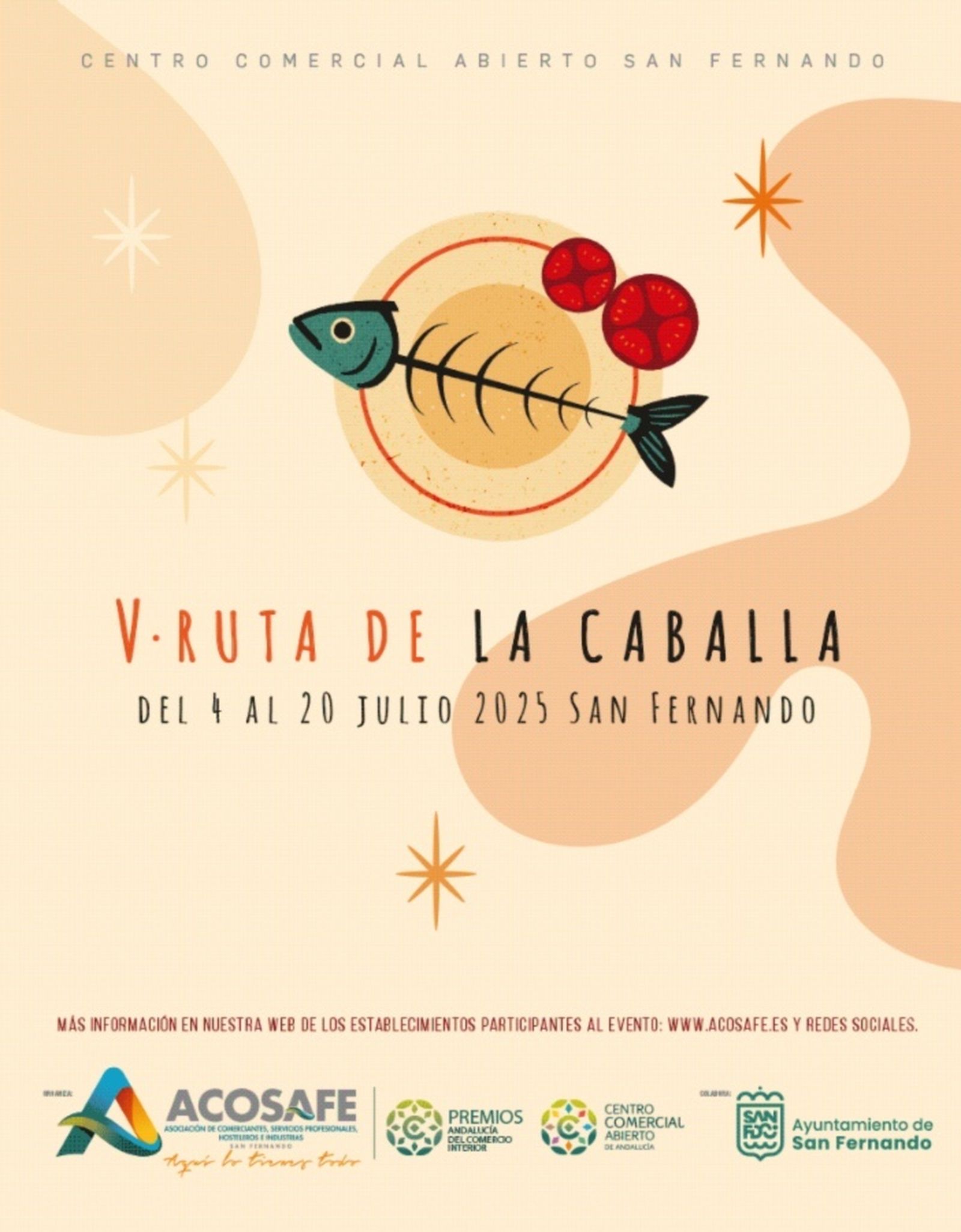 Cartel anunciador de la V Ruta de la Caballa.