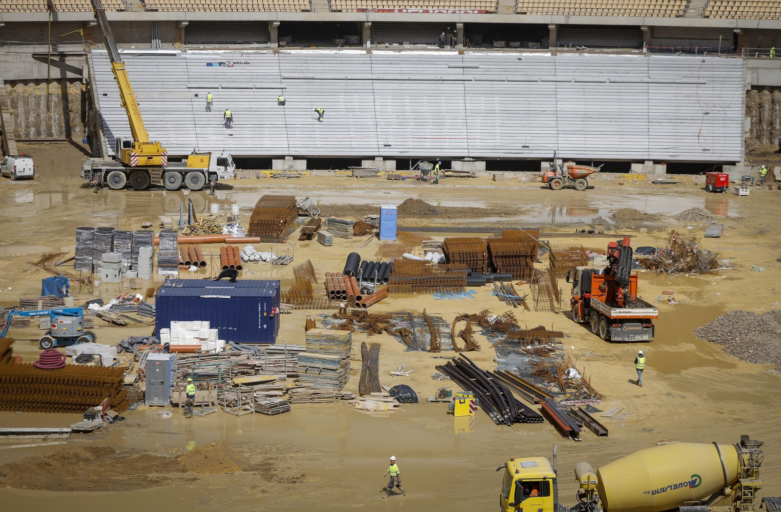 Las obras del Estadio de la Cartuja, todas las fotos