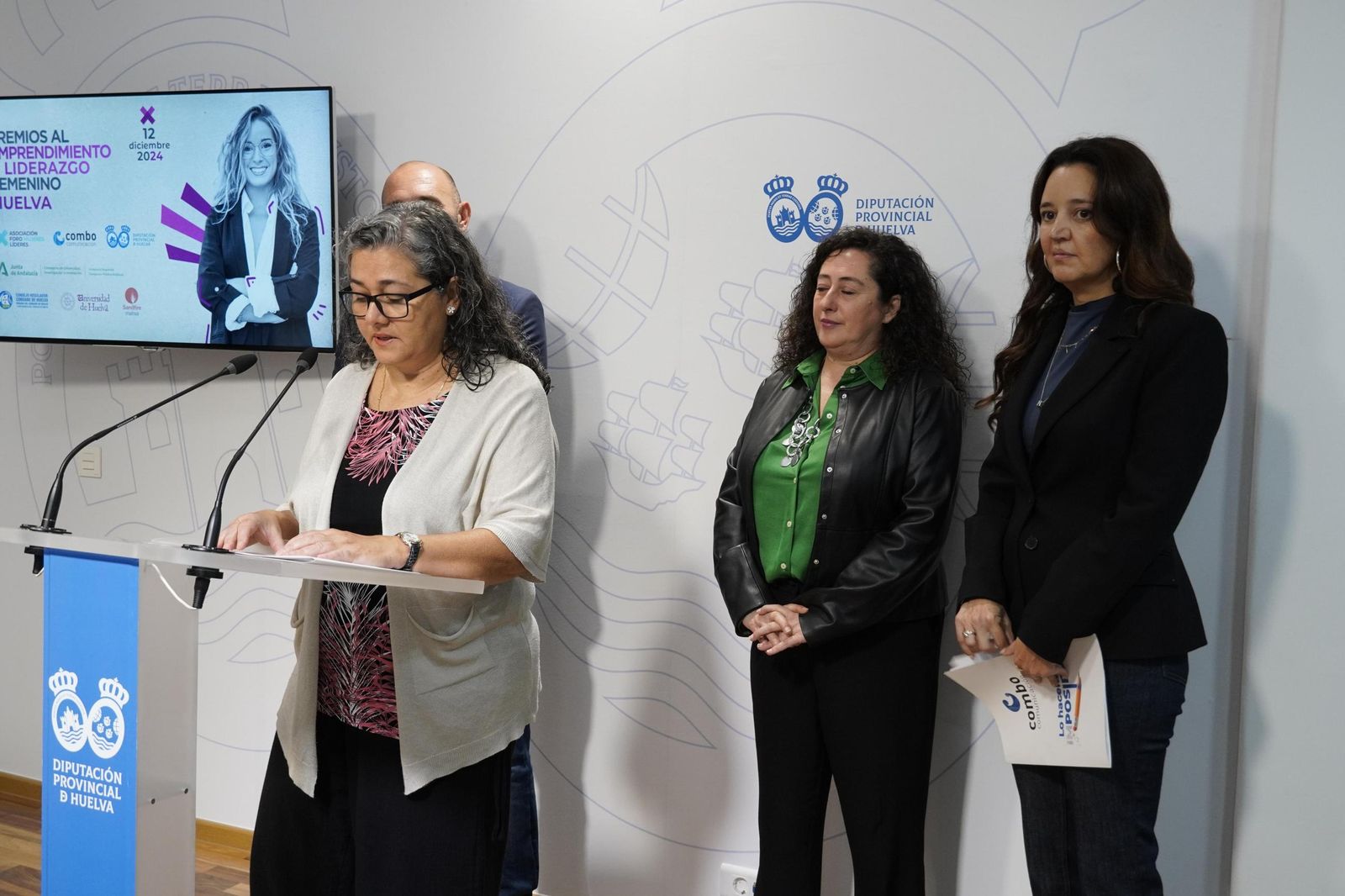 Presentación en la Diputación de Huelva de la primera edición de los Premios al Emprendimiento y Liderazgo Femenino.
