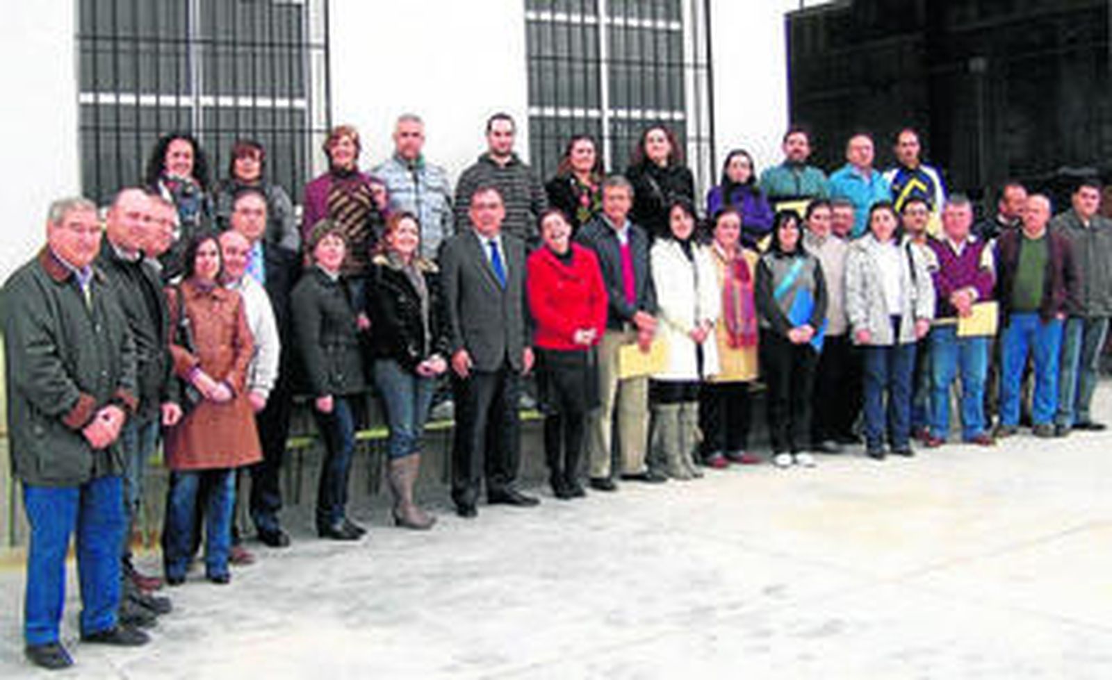 Imagen de los alumnos del taller de empleo.