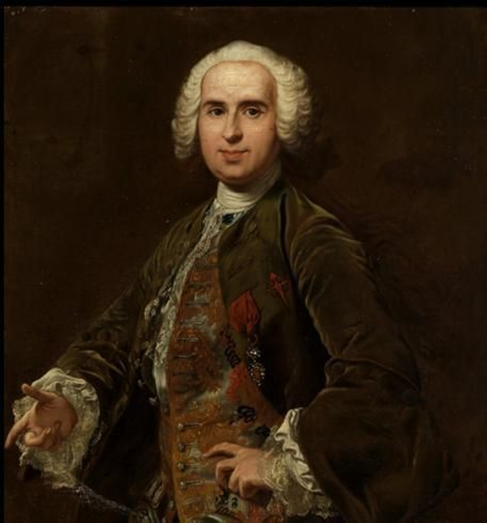Retrato de un caballero de la orden de Santiago, obra de Van Loo, conservada en el Museo del Prado.