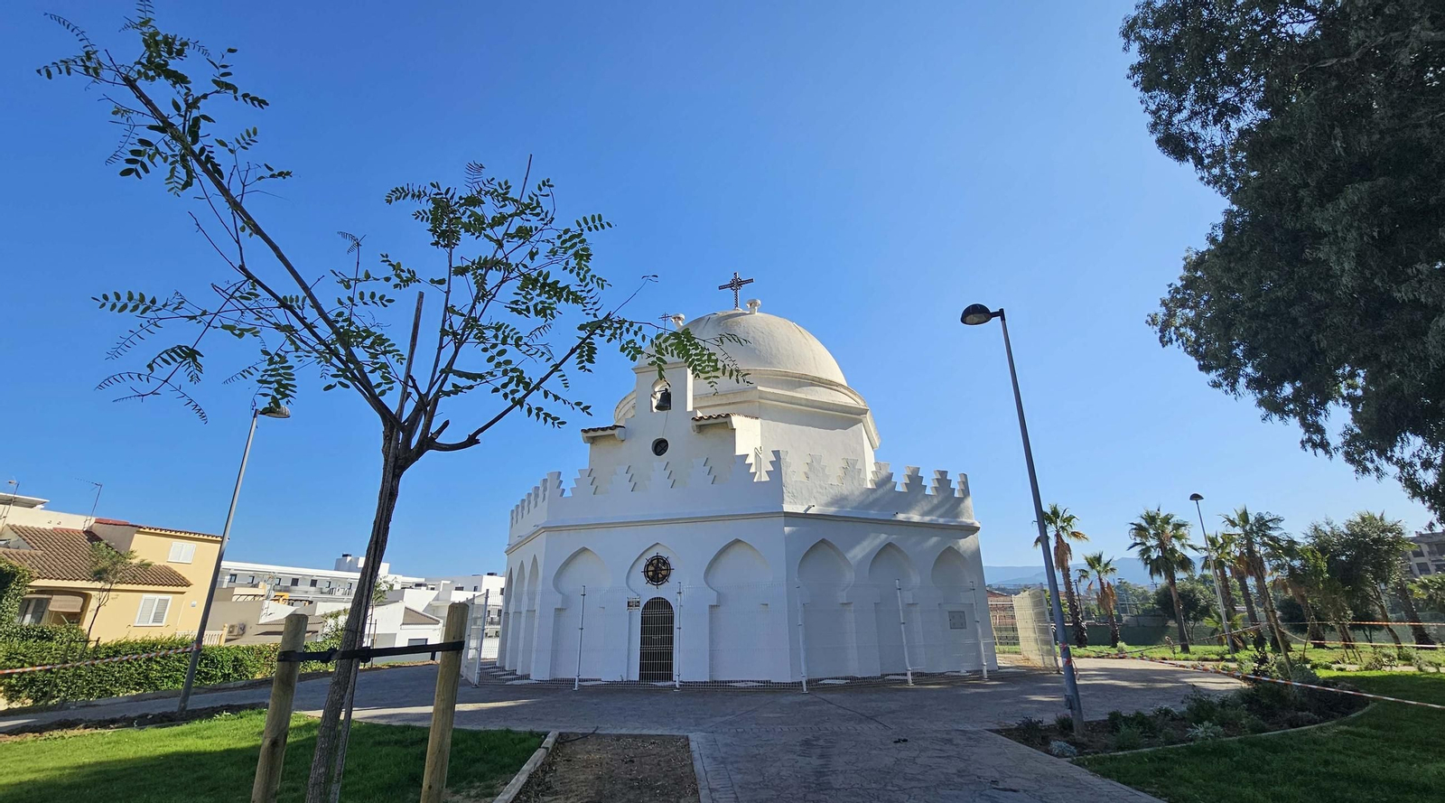 Fotos de los nuevos 12.000 metros cuadrados de zonas verdes de la Ermita, en Algeciras