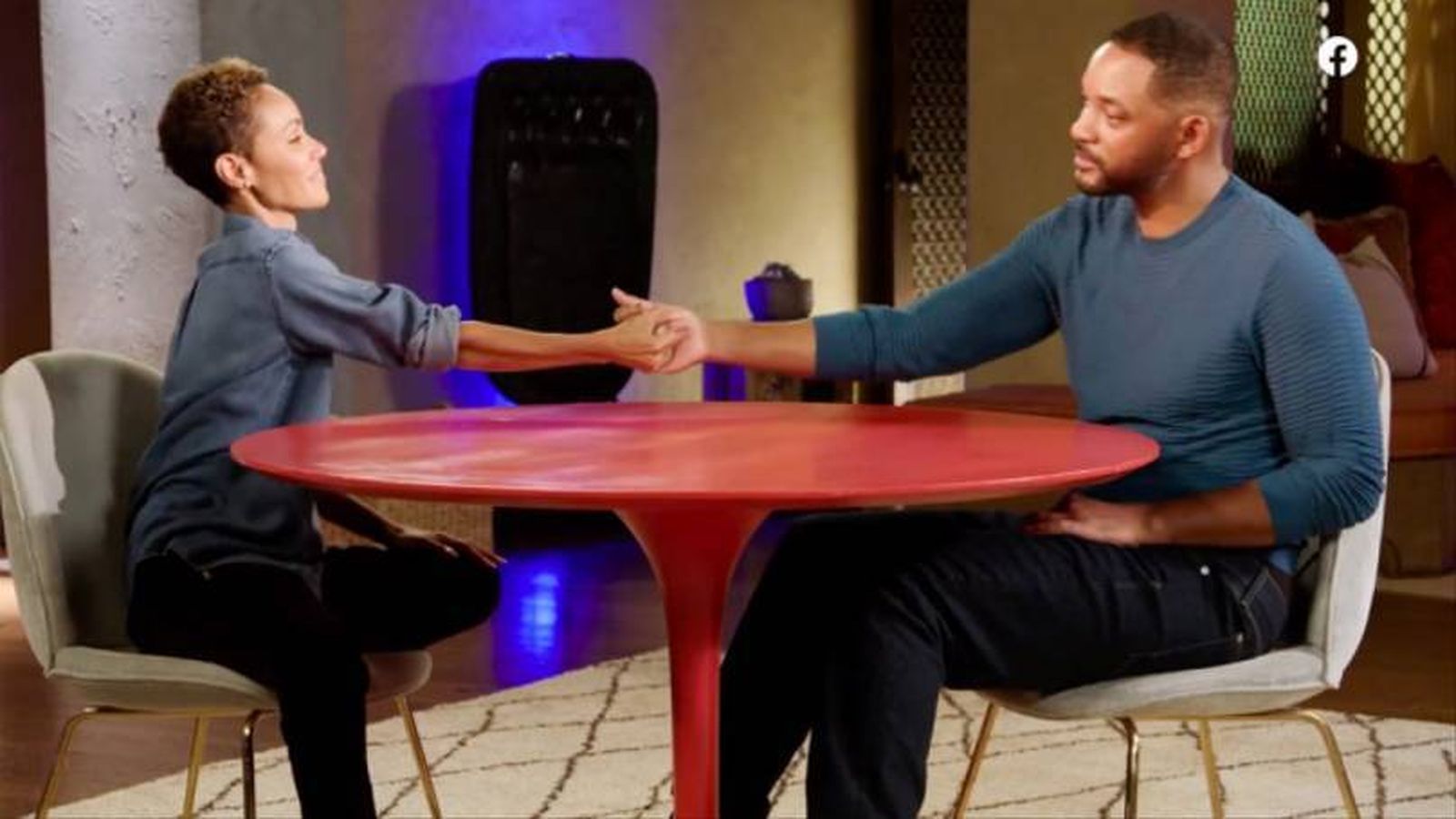 Jada y Will, en el programa 'Red Table Talk' de 2018.