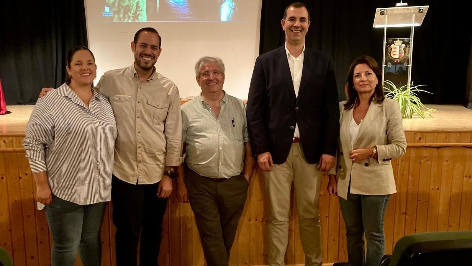 Vidal Blanco y miembros del equipo de Gobierno en la inauguración de las Jornadas