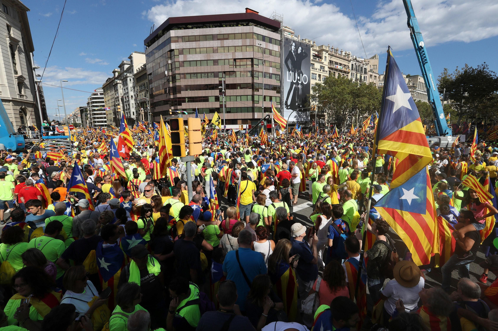 La manifestación independentista de la Diada, en imágenes