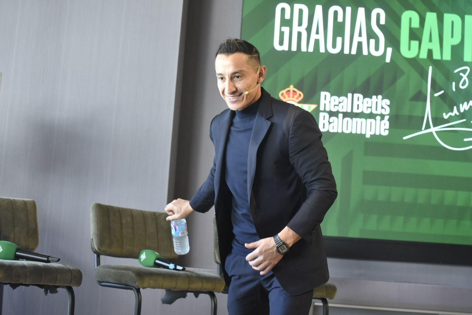 Guardado, en un momento del acto.