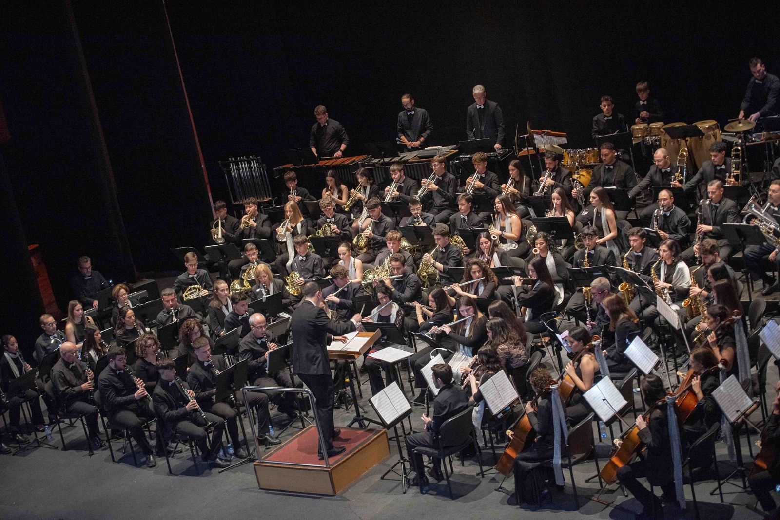 La Banda Sinfónica San Indalecio durante un concierto.