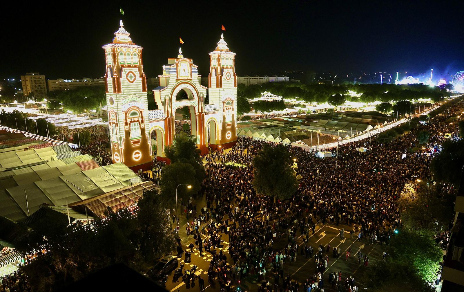 Alumbrao de la portada de Feria 2025