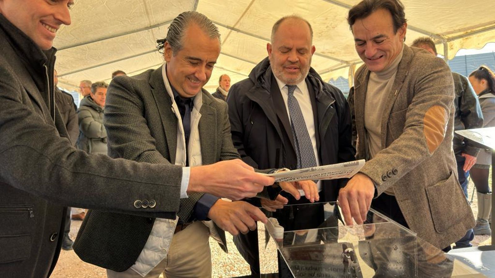 Colocación primera piedra Hospital Jaén Salud.