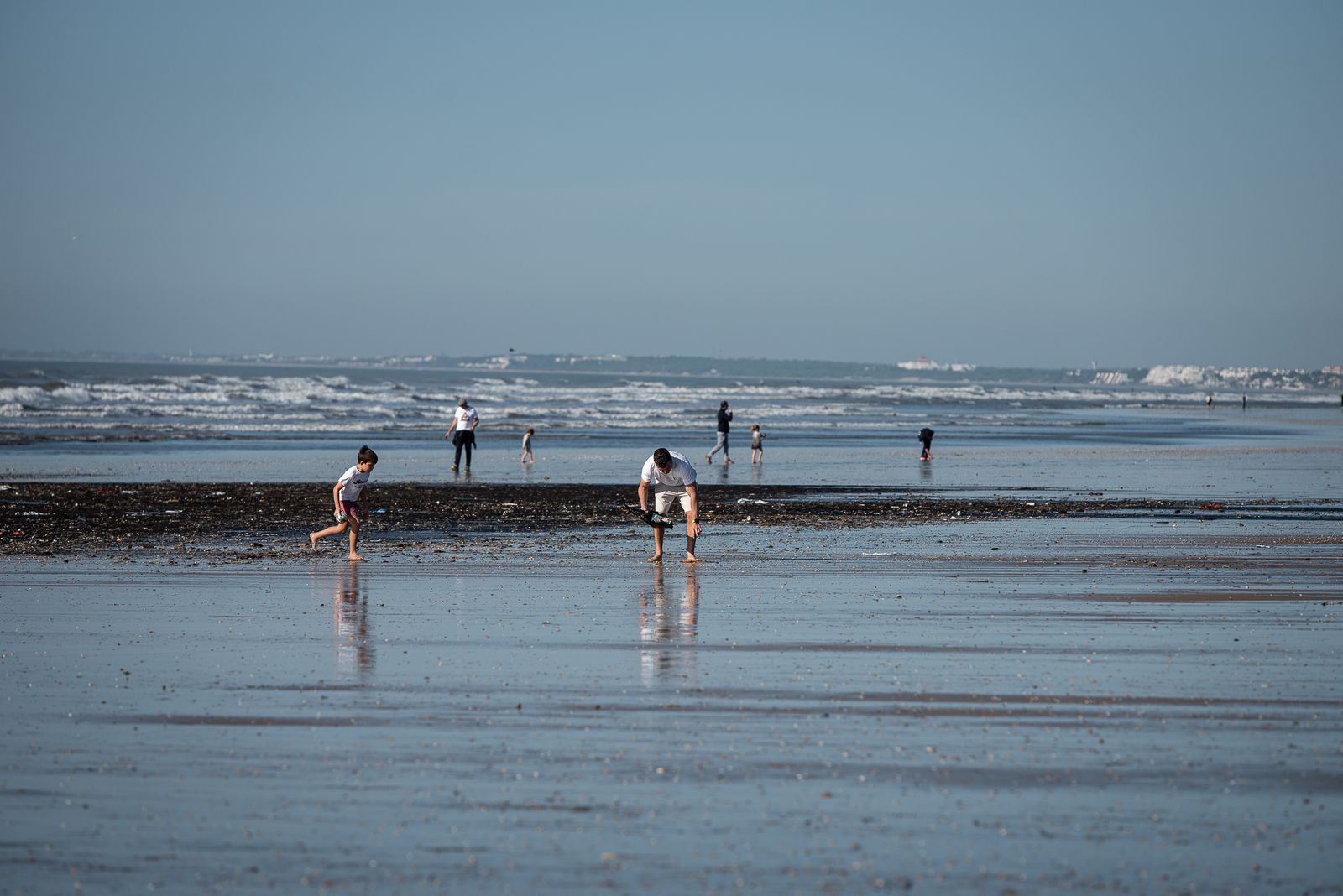 Imágenes de la mañana primaveral del 26 de diciembre en las playas de Huelva