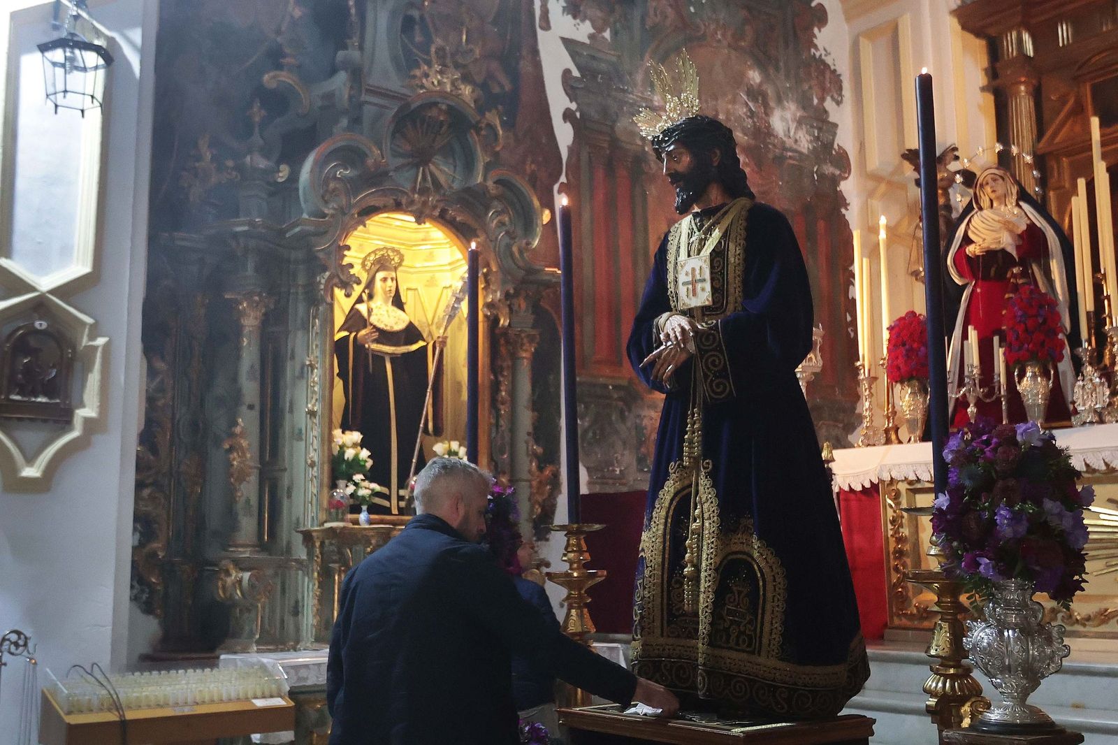 La imagen de Jesús Cautivo, del Amor, durante un besapiés del primer viernes de marzo del año pasado.