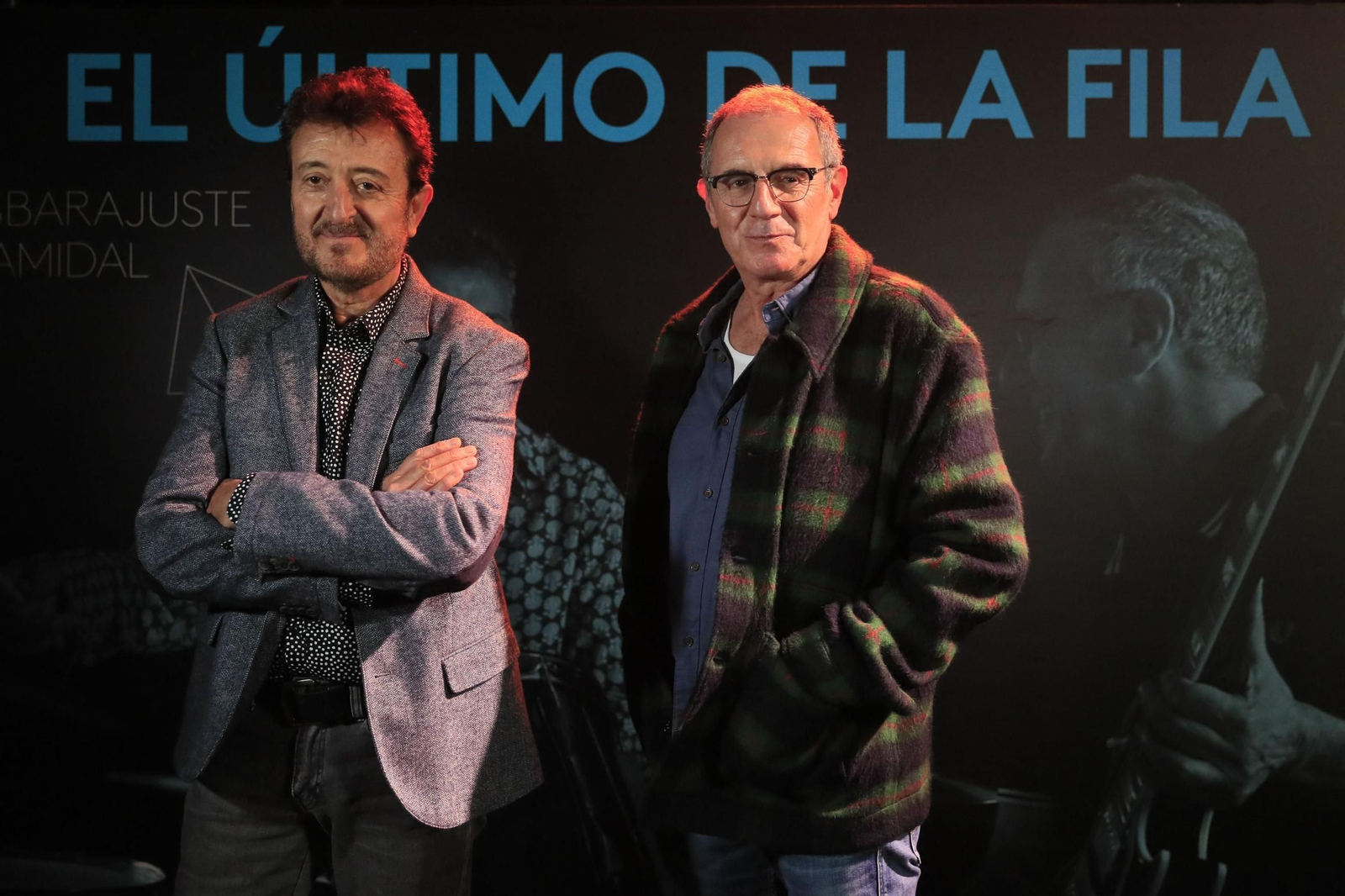 Manolo García y Quimi Portet durante la presentación del nuevo álbum de El Último de la Fila.