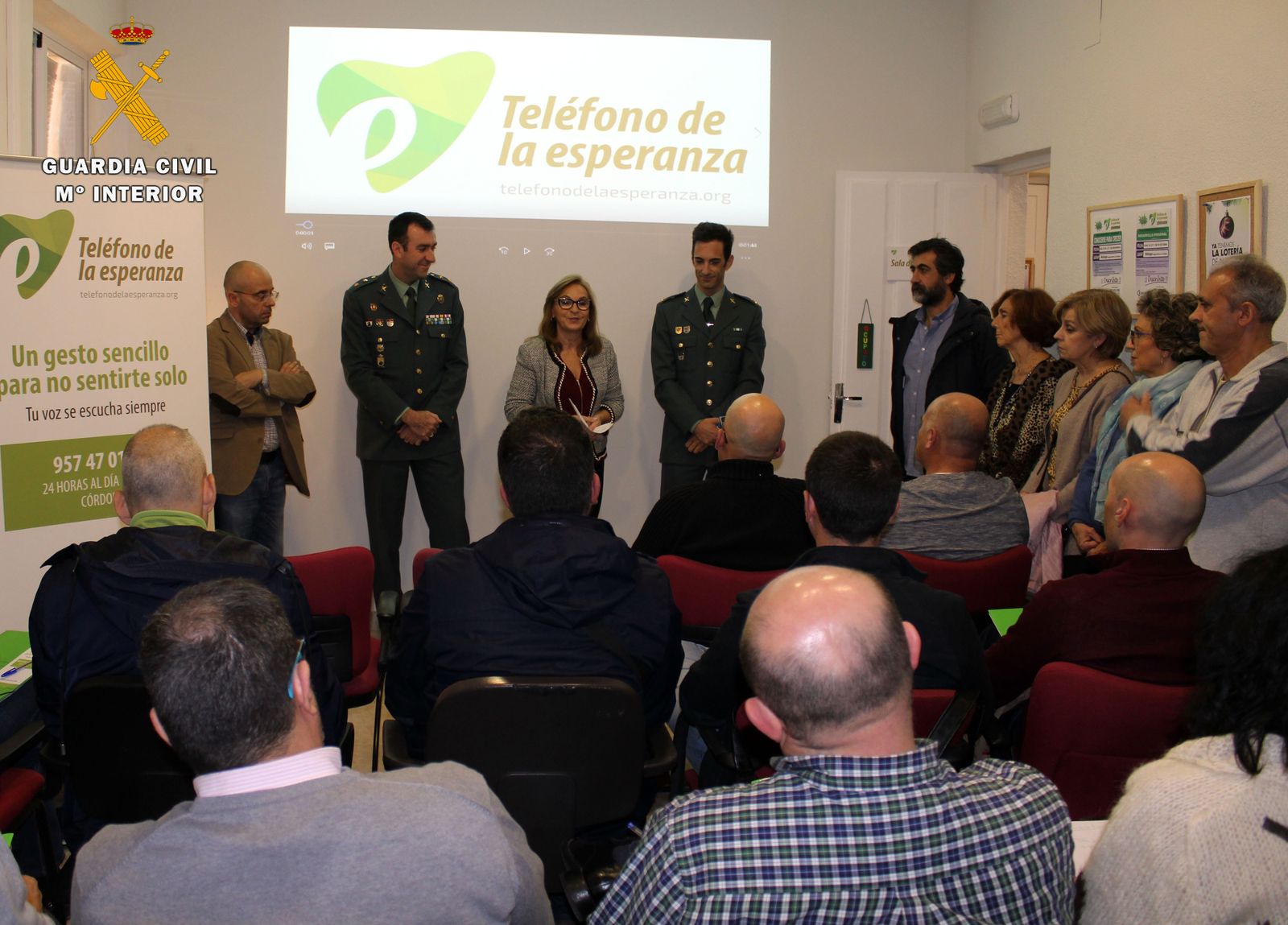 Responsables de las dos entidades en la presentación.