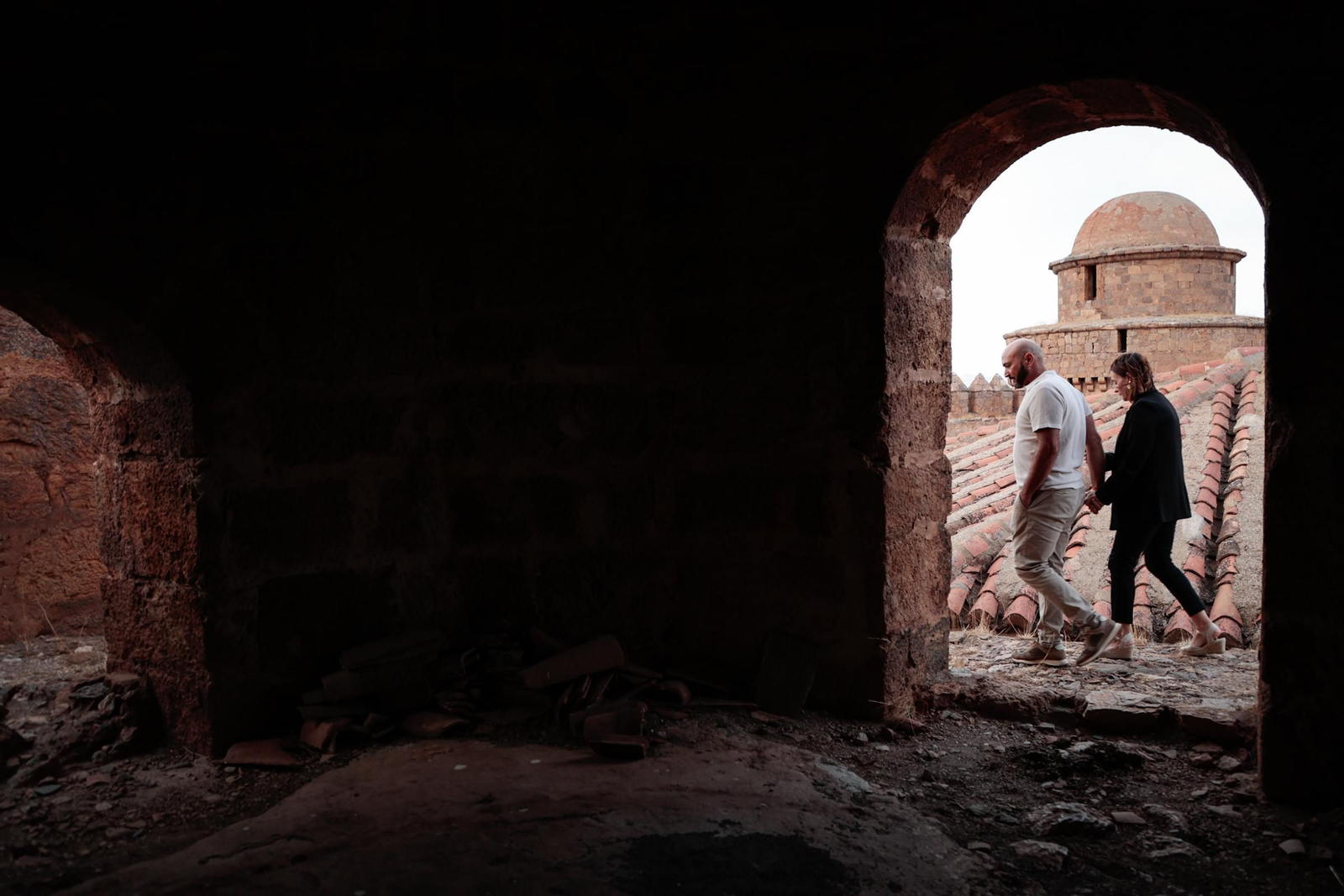 Visitantes en el Castillo de La Calahorra